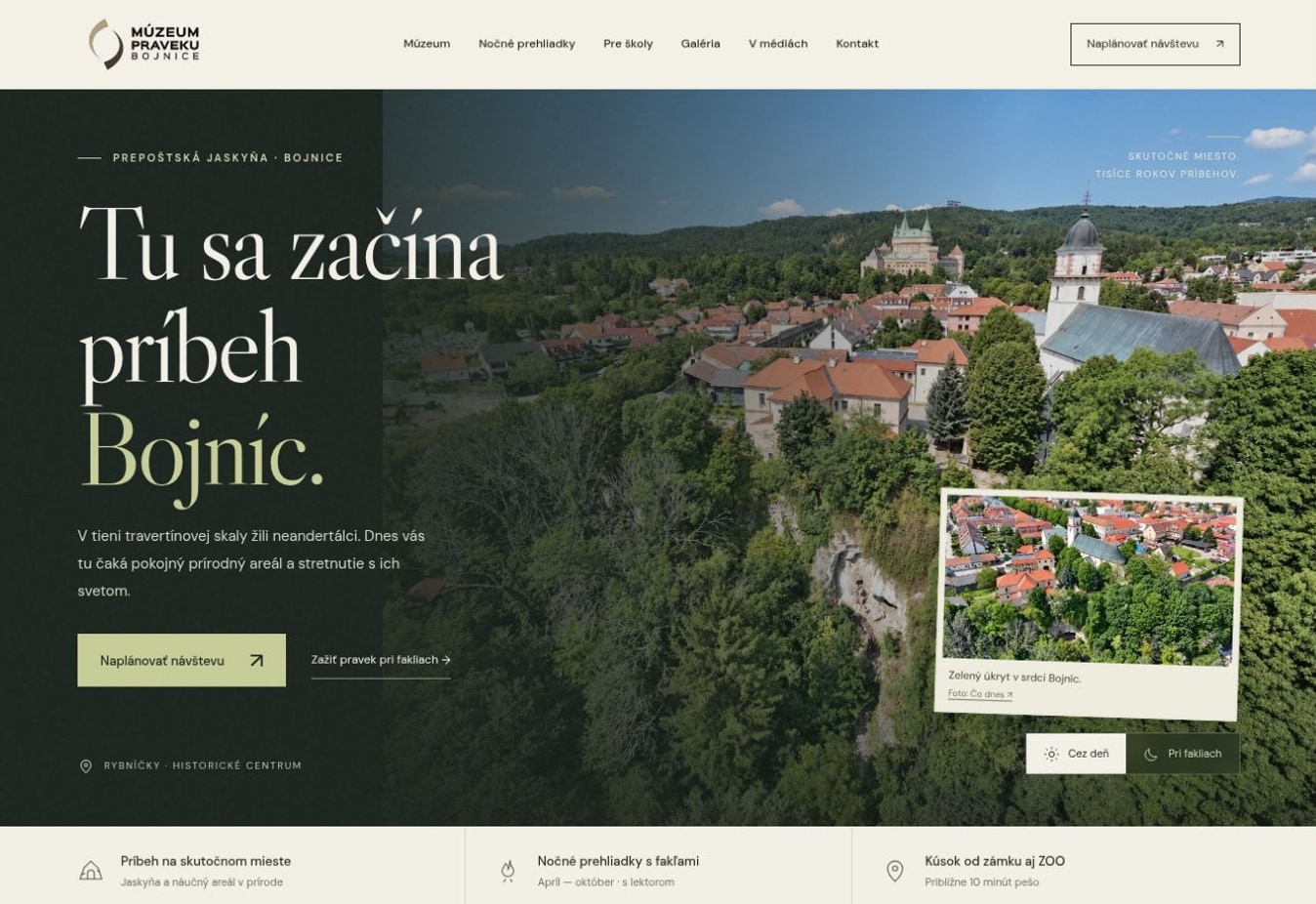 Ukážka projektu Múzeum praveku · Bojnice