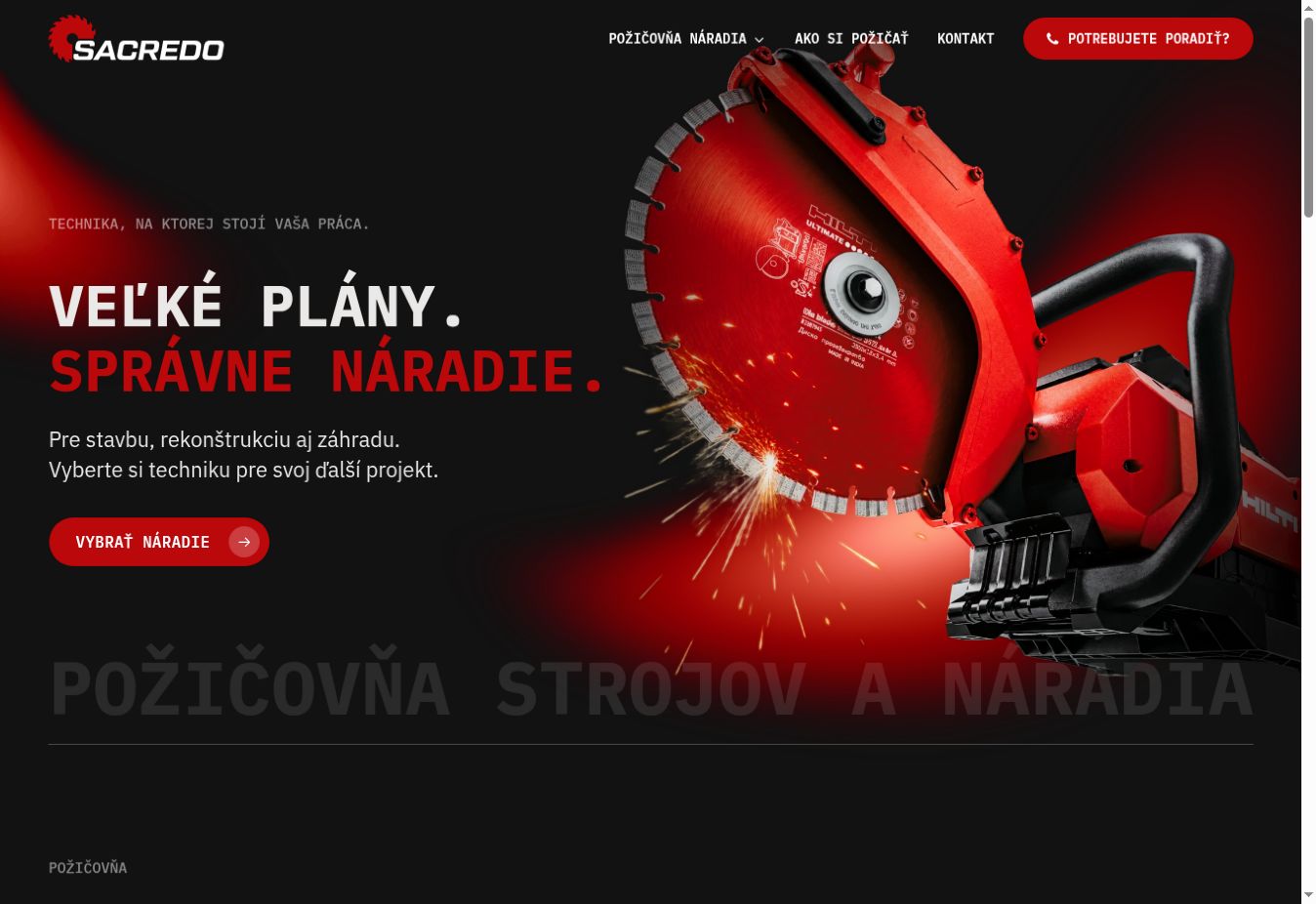 Ukážka projektu Sacredo